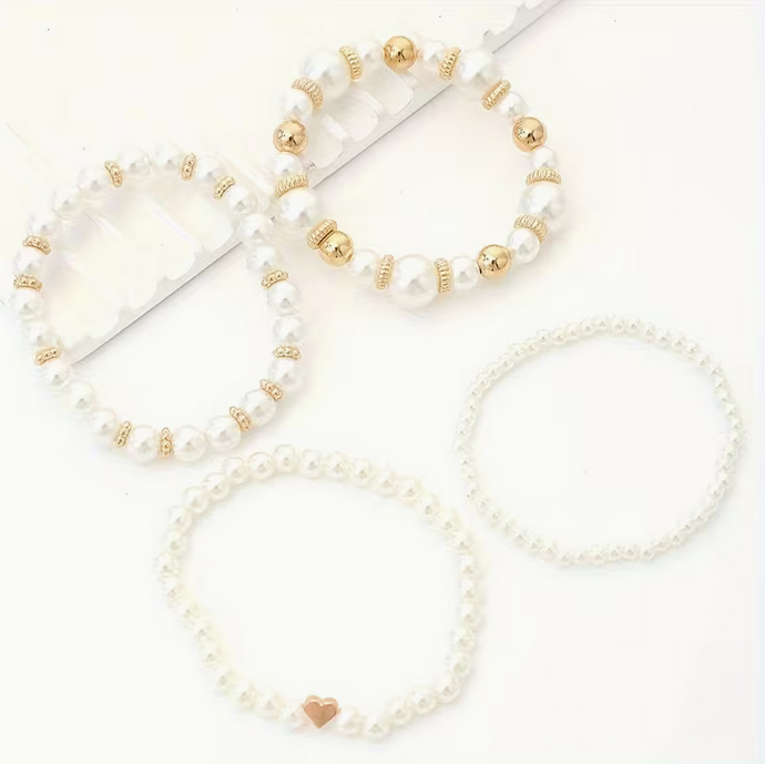Conjunto de pulsera Alba | Perla