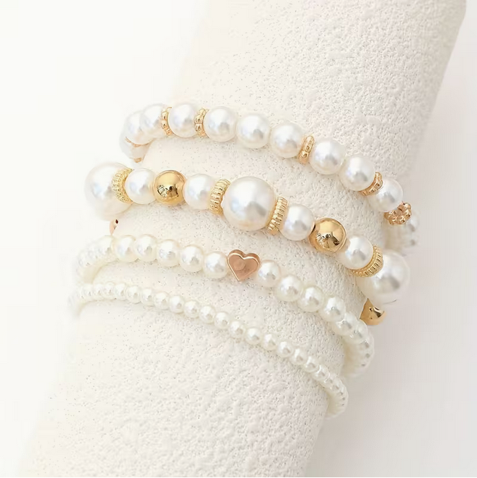 Conjunto de pulsera Alba | Perla