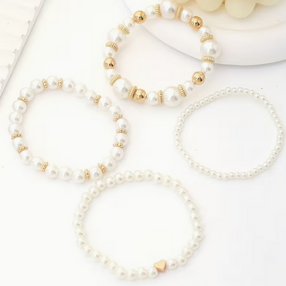 Conjunto de pulsera Alba | Perla