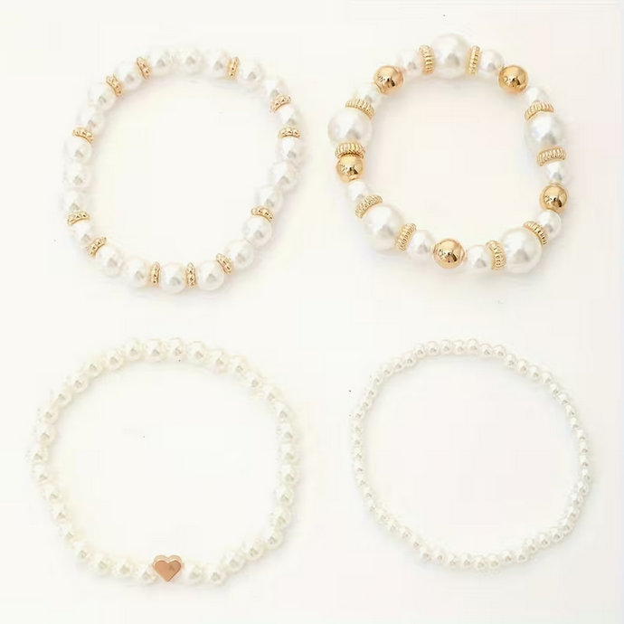 Conjunto de pulsera Alba | Perla