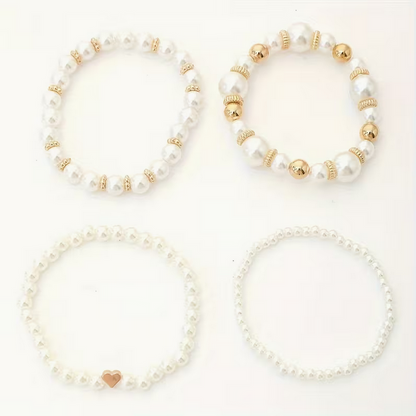 Conjunto de pulsera Alba | Perla