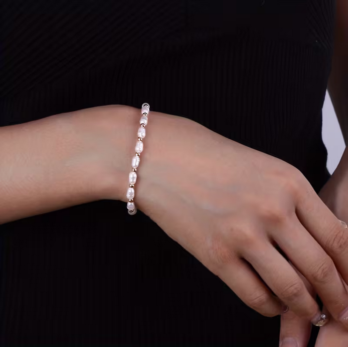 Pulsera Seda | Perla