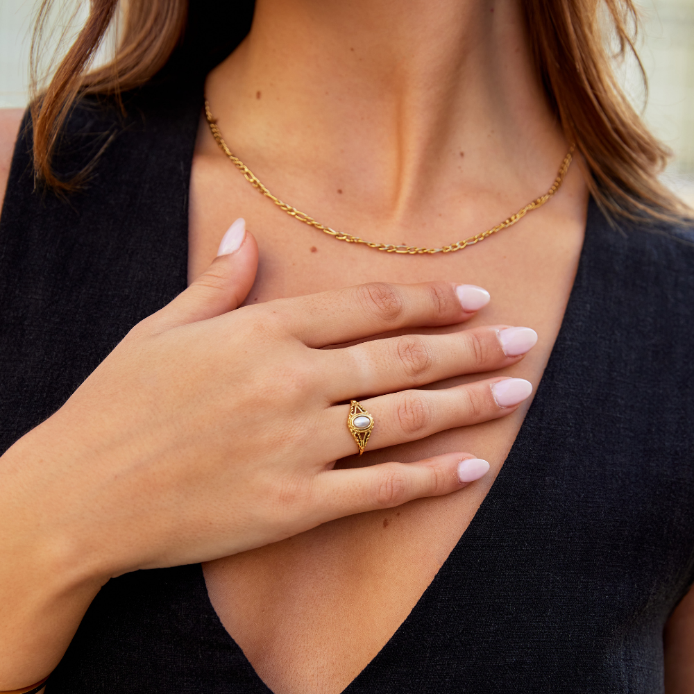 Anillo Vintage Royal Pearl