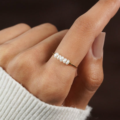 Silva - Anillo de perlas de agua dulce