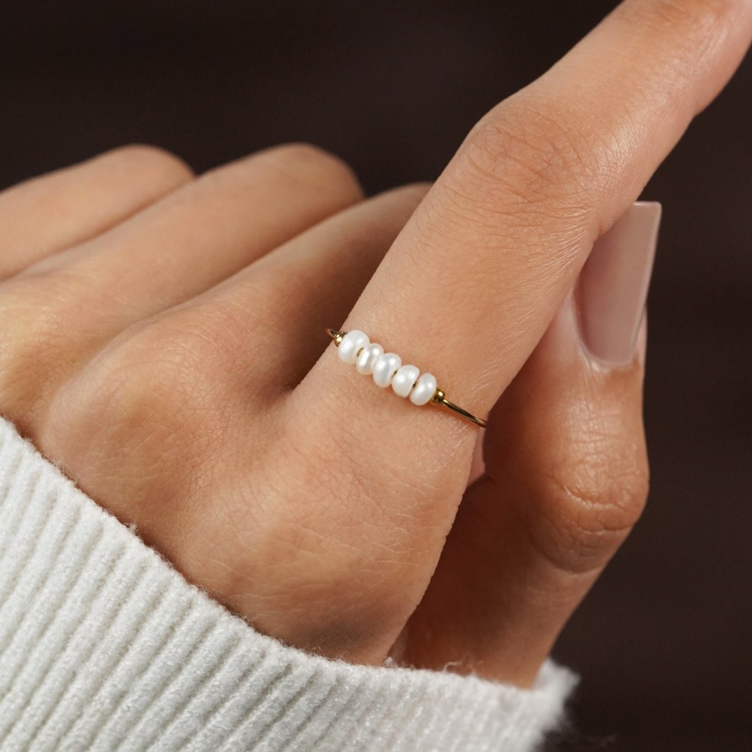 Silva - Anillo de perlas de agua dulce