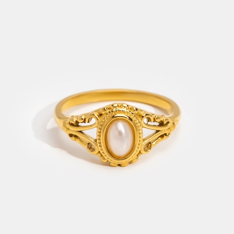 Aitana - Anillo de Perlas Vintage
